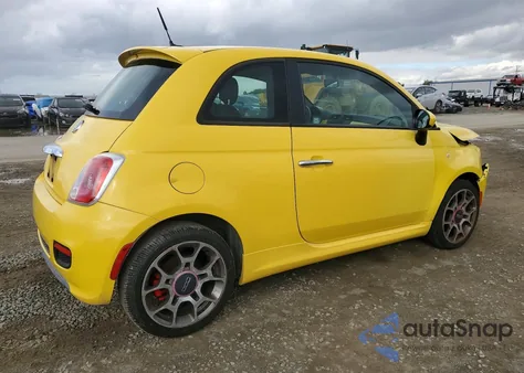 2012 Fiat 500 Sport z USA, uszkodzony, nr VIN 3C3CFFBR3CT119523